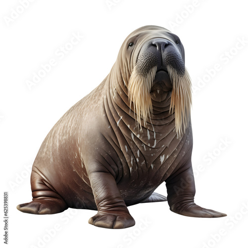 Sea lions isolated on white png transparent background