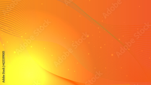 Abstract Modern orange line colored poster background. Vector illustration