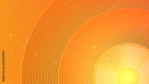 Abstract Modern orange line colored poster background. Vector illustration