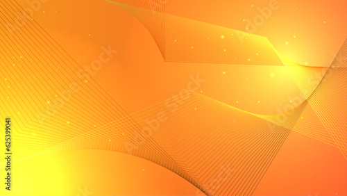 Abstract template orange geometric curve wave diagonal presentation background with orange line. Modern business style.