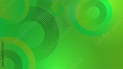 Abstract template green geometric curve wave diagonal presentation background with green line. Modern business style.