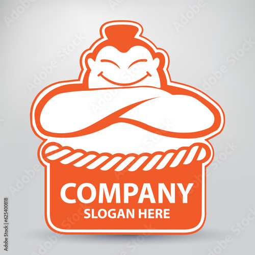 Sumo Logo Design. Modern Design. Traditional sport of Japan. Branding Identity Corporate vector logo design. Eps 10 vector illustration.