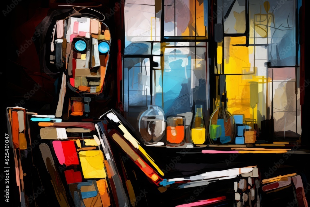 サイボーグイメージイラスト,Generative AI AI画像