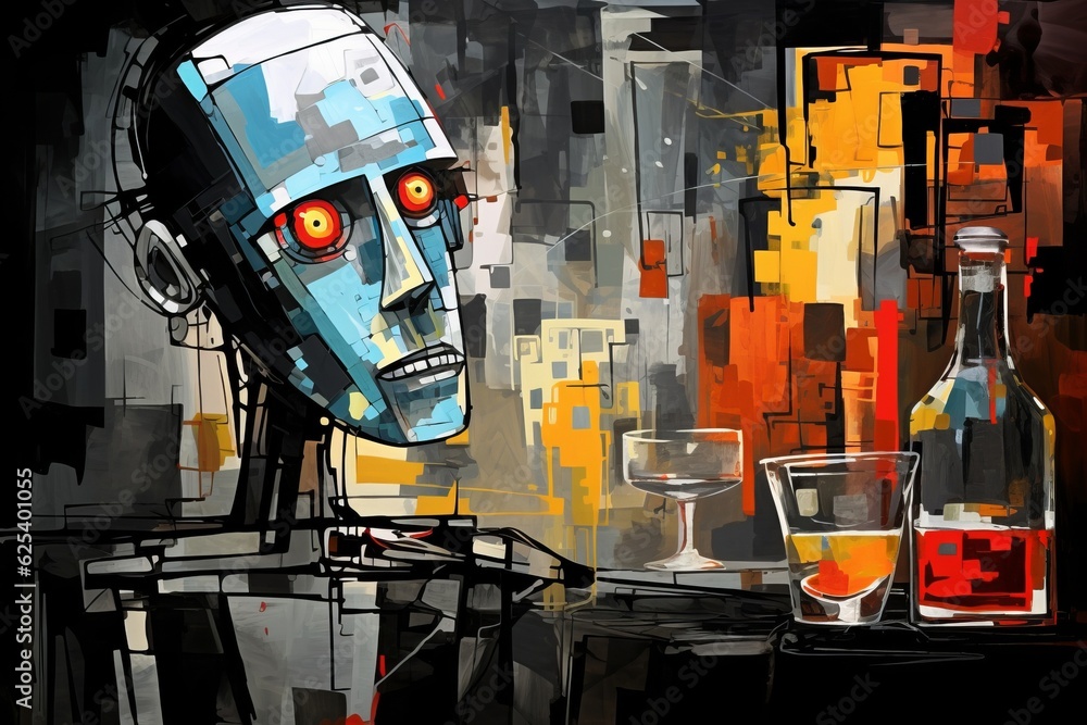 サイボーグイメージイラスト,Generative AI AI画像 サイボーグイメージイラスト,Generative AI AI画像