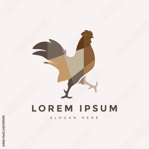 rooster animal farmer domestic agriculture village cockerel mascot logo design vector graphic illustration
