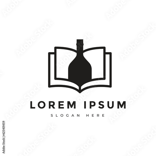 menu book logo vector design