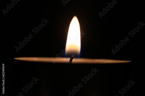 candle flame macro