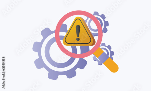 Troubleshooting icon.on white background.Vector Design Illustration.