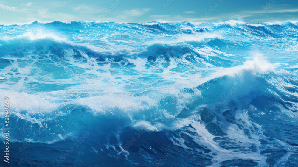 Serene Ocean Waves Background