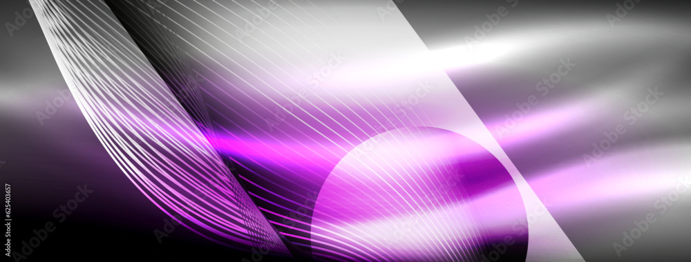 Glowing neon wave abstract background - vibrant, luminescent waves pulsate in a captivating and electrifying display Glowing neon wave abstract background - vibrant, luminescent waves pulsate in a captivating and electrifying display