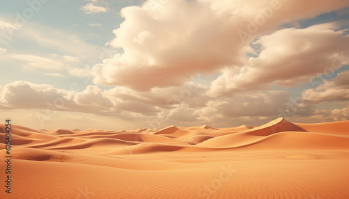 3d realistic background of sand dunes. desert landscape.