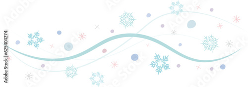 雪とウェーブのベクター背景画像