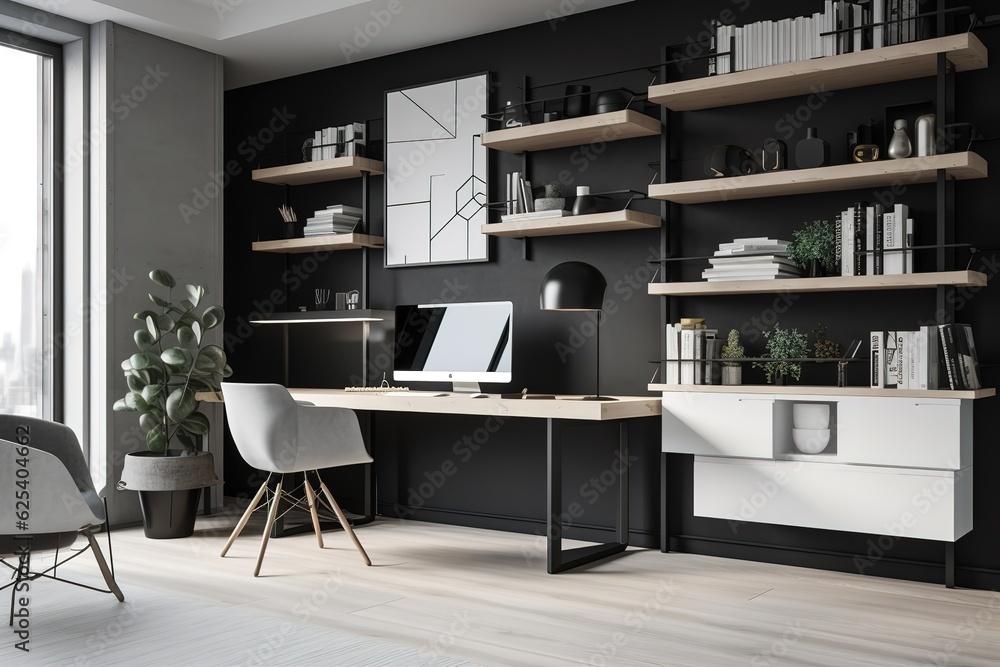 Mordern Home Office, gerative AI Mordern Home Office, gerative AI