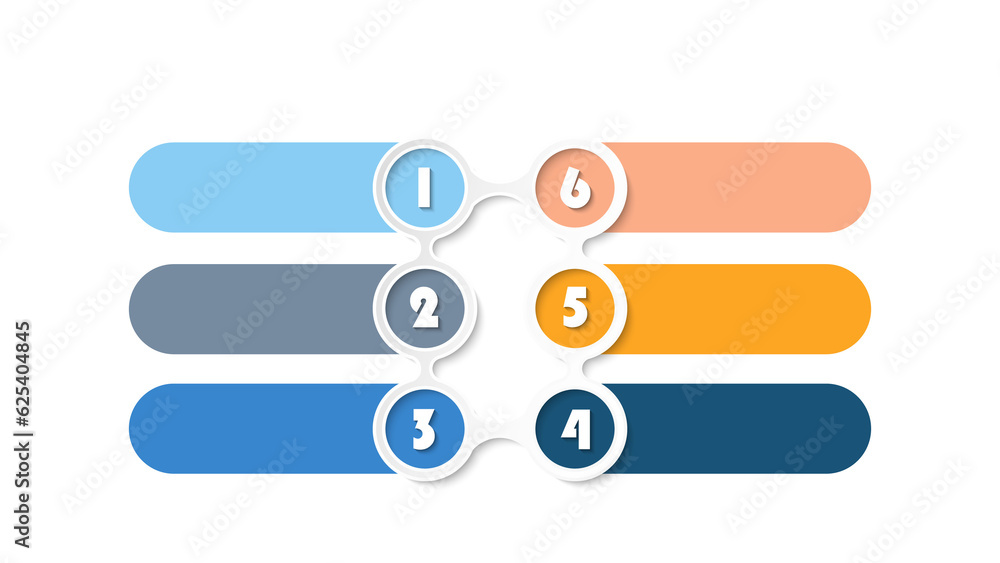 Infographic process design 6 options or steps. Infographic process design 6 options or steps.