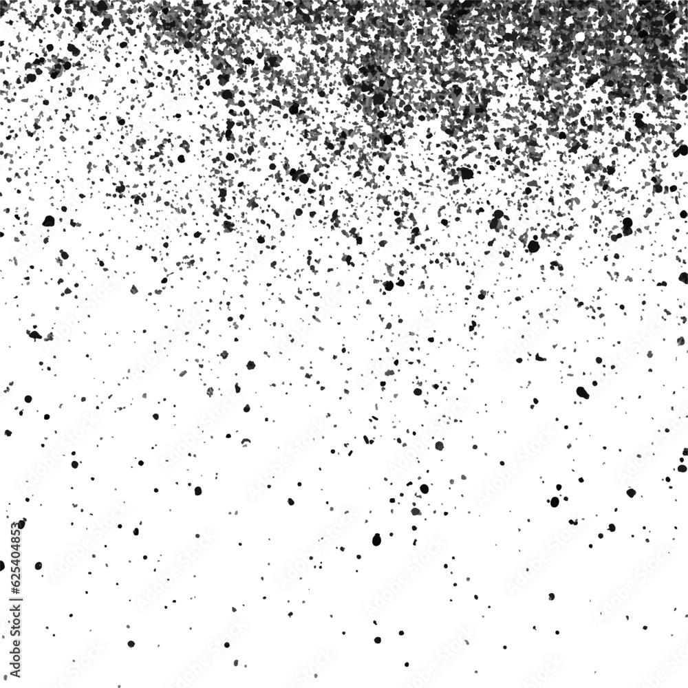 Grunge overlay texture. Monochrome abstract splattered background.