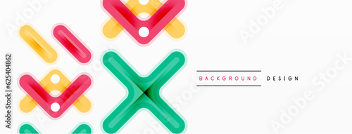 Minimal geometric background cross line. Design for wallpaper, banner, background, landing page, wall art, invitation, prints, posters