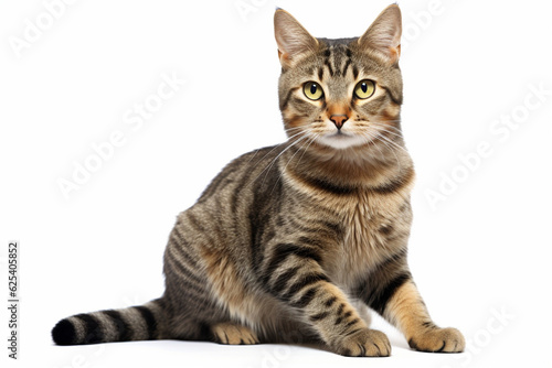 white background cute cat