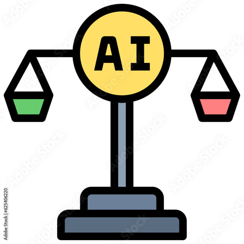 ethics filled outline style icon