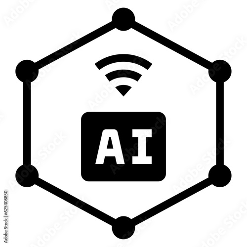 iot glyph style icon