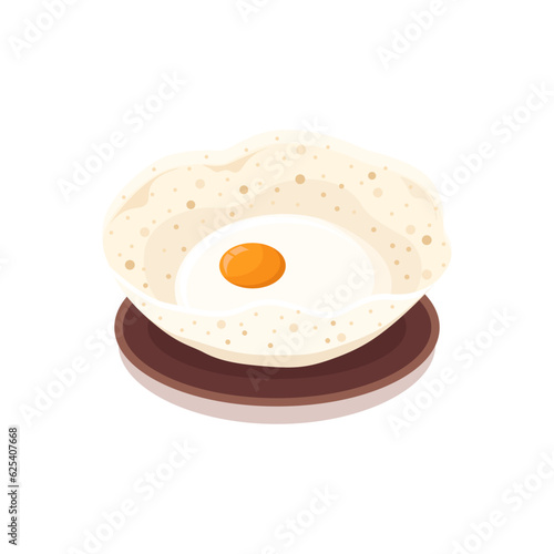 Vector of Muttai Appam or Egg Appam photo