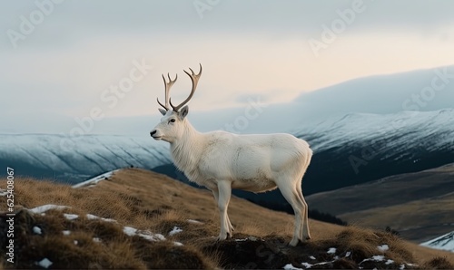 In the heart of the forest, the legendary white deer stands tall Creating using generative AI tools