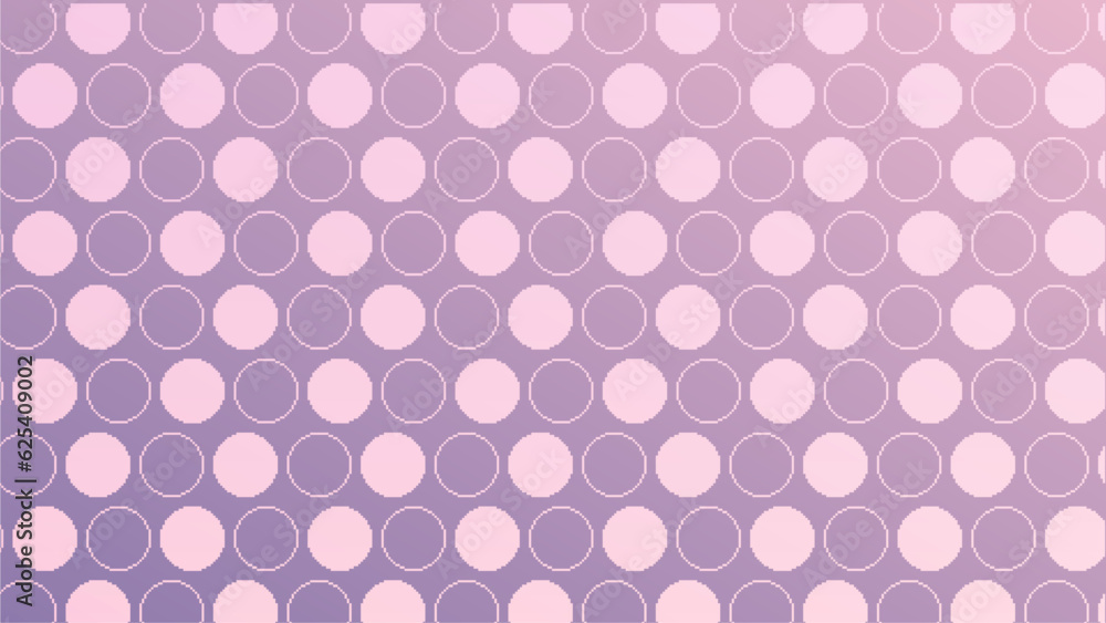 Purple Peach Gradient Background with Pixelated Shuffle Dot Pattern