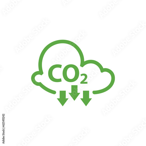 reducing CO2 emissions to stop climate change. green energy background	