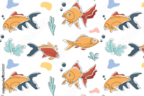 pattern with fishes