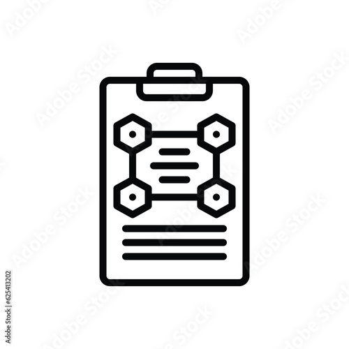 Black line icon for protocol 