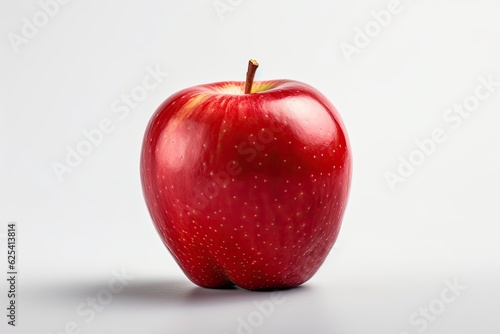 Apple, Red apple isolated on the background. Generative Ai