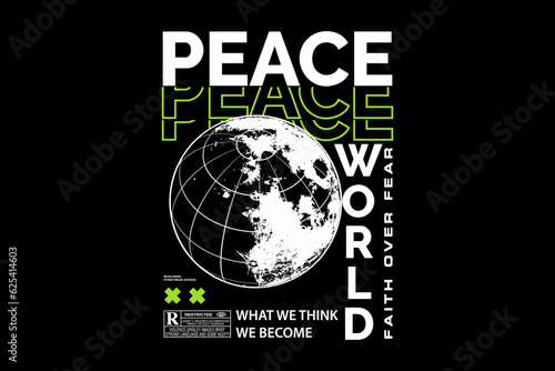 Modern streetwear style vector graphic tee design aesthetic quotes templates