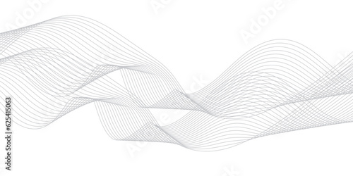 Abstract White and black wavy lines and geometric design and modern grid background . Geometric design used for parallel lines pattern and Digital landscape for presentations. background