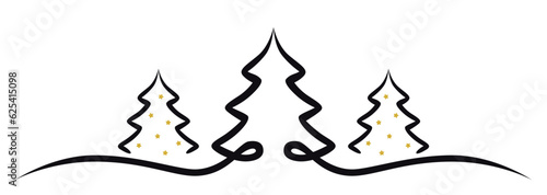 drei Weihnachtsbäume