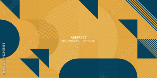 Abstract geometric mosaic pattern decorative ornament grow up concept background vector illustration with blank space.