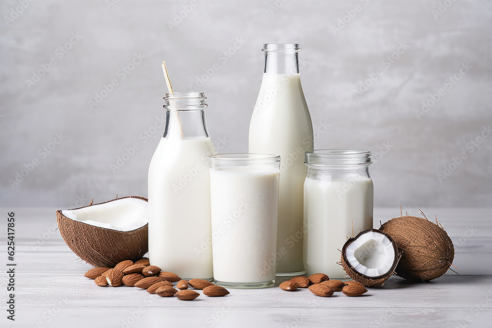 Healthy milk alternative milk drinks. Healthy milk alternative milk drinks.