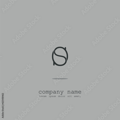 logo icon design letter S and O color combination navy luxury blue simple elegant futuristic modern for large companies eps 10