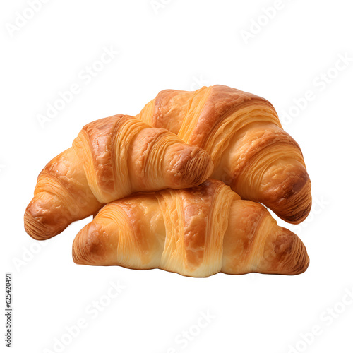 Croissant isolated on white png transparent background