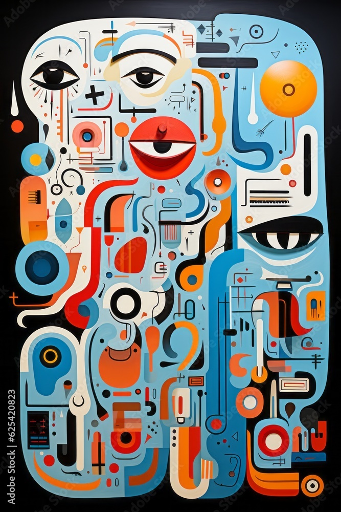 Abstract whimsical background. Generative AI Abstract whimsical background. Generative AI