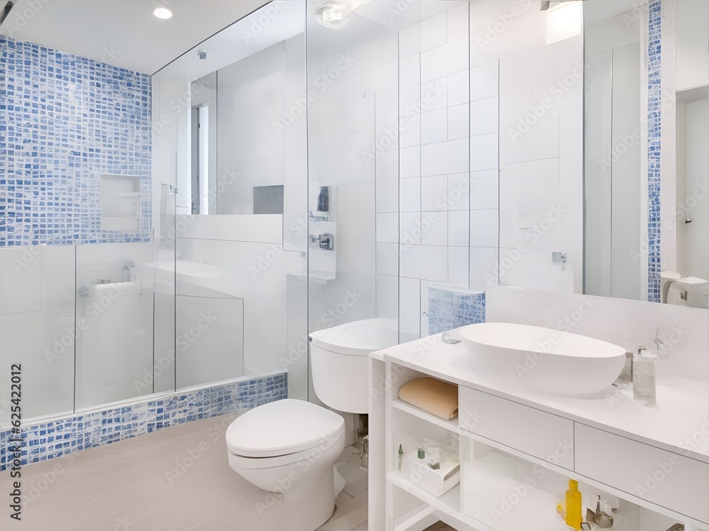 bathroom interior. Illustration generated ai bathroom interior. Illustration generated ai