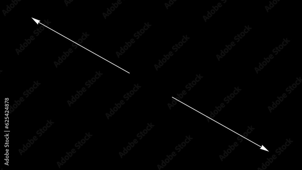 Measure screen diagonal inches arrow animation, alpha channel Measure screen diagonal inches arrow animation, alpha channel