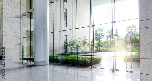 Empty hall in the modern office building