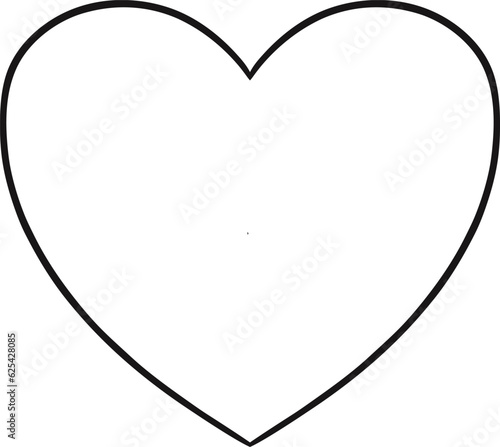 heart shape icon sign symbol  element to decoration png file transparent on happy holiday