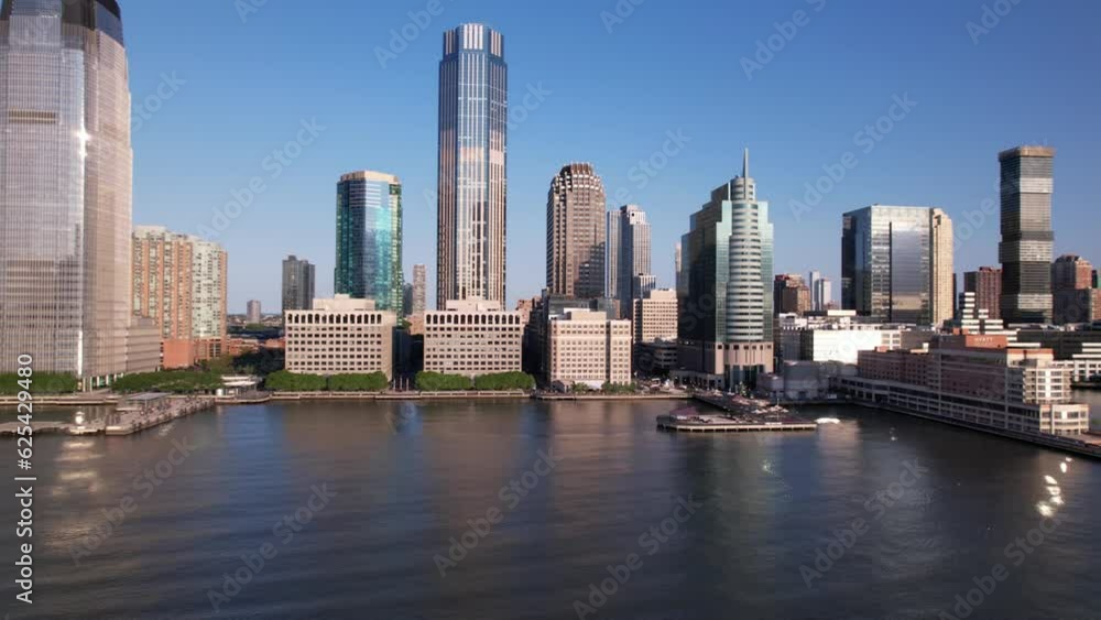 Jersey City from Hudson river Jersey City from Hudson river