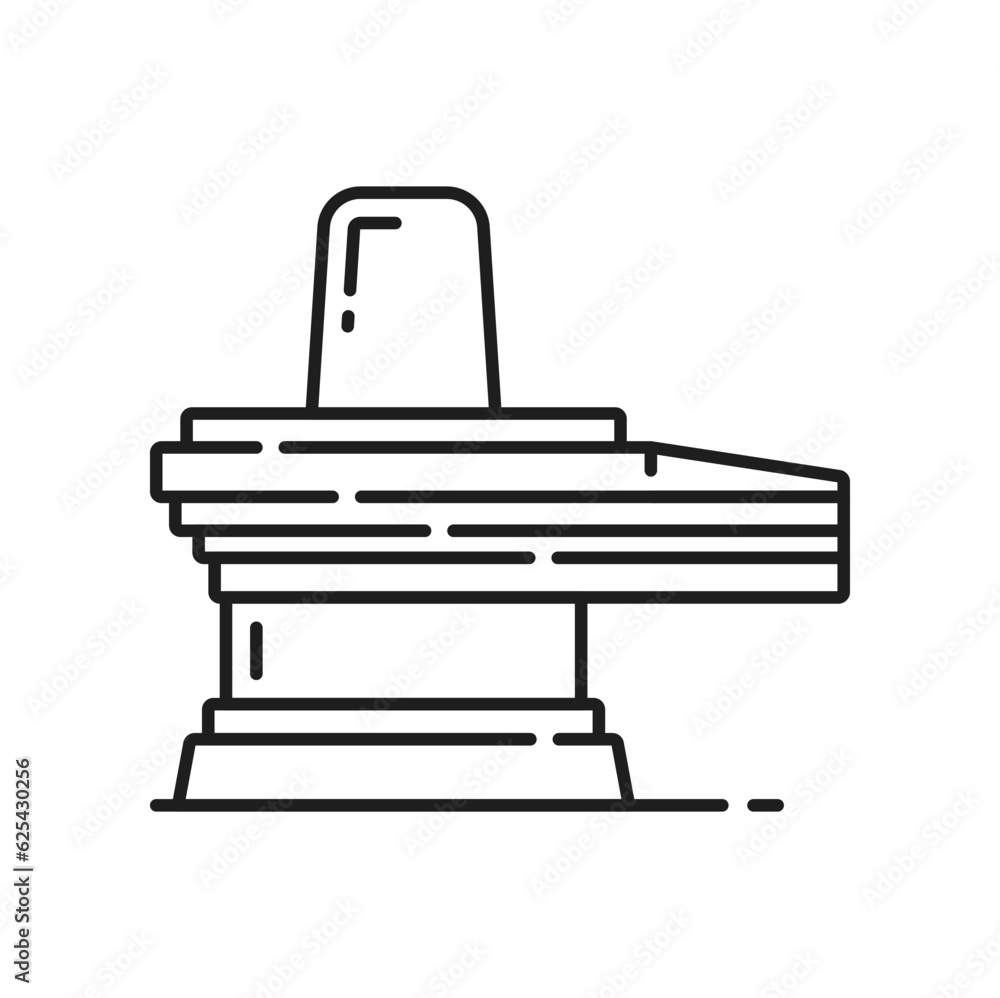 Jainism religion symbol of Lingam or Shiva Linga, Jain religious vector icon. Jainism worship, ceremony and ritual symbol of Shiva God, Lingam or Linga of Hindu religion and Dharma philosophy Jainism religion symbol of Lingam or Shiva Linga, Jain religious vector icon. Jainism worship, ceremony and ritual symbol of Shiva God, Lingam or Linga of Hindu religion and Dharma philosophy