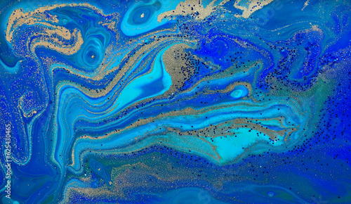 Blue Turquoise Pattern Artwork Imitation