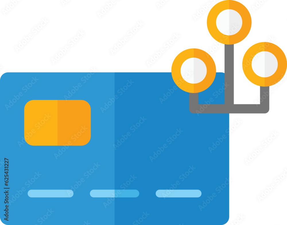flat style payment card icon flat style payment card icon
