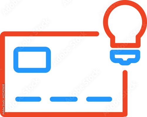 outline style payment card icon