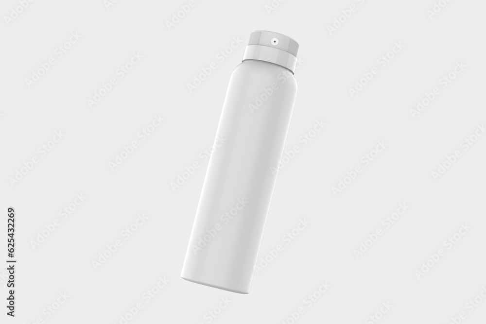 Aerosol Spray Bottle Mockup Isolated On White Background. 3d illustration Aerosol Spray Bottle Mockup Isolated On White Background. 3d illustration