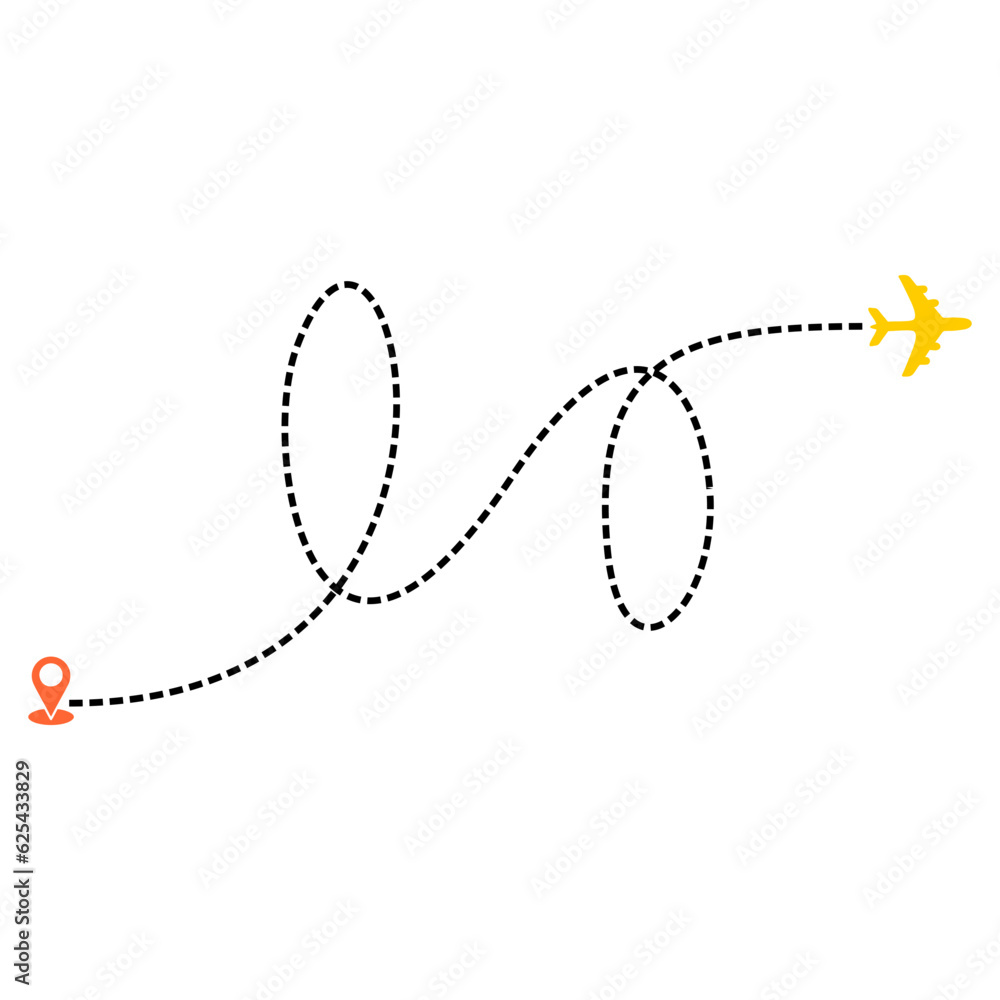 Airplane Travel Route Airplane Travel Route
