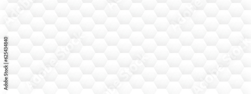 Abstract background of hexagon. White honeycomb with a gradient color. Isometric geometry. colorful hexagons background. Random displacement. Good background. Simply geometric pattern and Copy space. © Aquarium